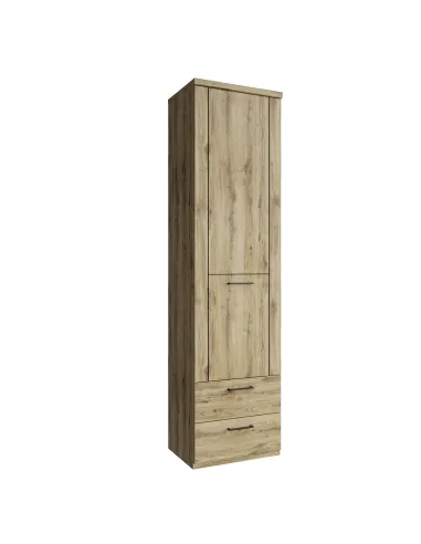 Raft DORSI 1D2S pentru living/dormitor, 55x41x210 cm, PAL melaminat stejar | MobilaOK