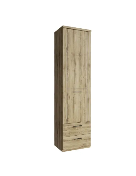 Raft DORSI 1D2S pentru living/dormitor, 55x41x210 cm, PAL melaminat stejar | MobilaOK