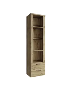 Raft DORSI, living/dormitor/birou, 55.2x41x210.4 cm, PAL melaminat stejar navarra | MobilaOK