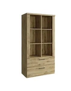 Raft DORSI, hol/dormitor/birou, 80.2x41x157.1 cm, PAL laminat stejar navarra | MobilaOK