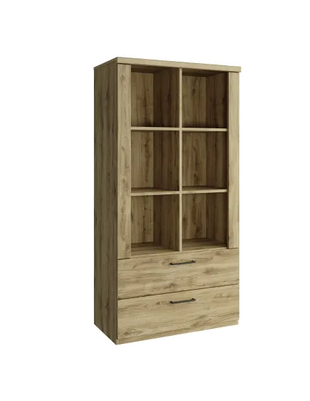 Raft DORSI, hol/dormitor/birou, 80.2x41x157.1 cm, PAL laminat stejar navarra | MobilaOK