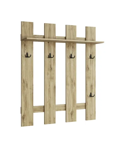 Panou Cuier DORSI 105, hol/dormitor/birou, 105x27.2x125 cm, PAL laminat stejar navarra | MobilaOK