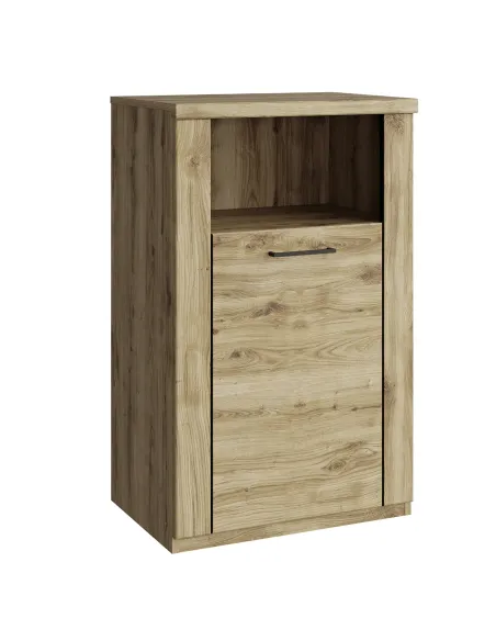 Dulap DORSI 1D, stejar navarra, pentru dormitor/hol, 58.6x41x94.6 cm, PAL | MobilaOK
