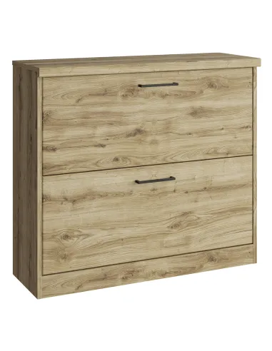 Dulap de pantofi DORSI 2K, stejar navarra, hol/dormitor, 90x31x81 cm, PAL melaminat | MobilaOK