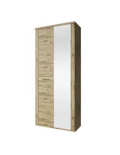 Dulap DORSI, dormitor/hol, 90.2x41x210.4 cm, PAL melaminat stejar navarra | MobilaOK