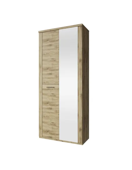 Dulap DORSI, dormitor/hol, 90.2x41x210.4 cm, PAL melaminat stejar navarra | MobilaOK