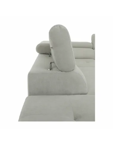 Set Canapea KONDELA BUTON P, living, 275x225 cm, textil gri, picioare metal | MobilaOK