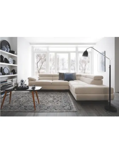 Canapea BUTON P, living, 275x225x71/85 cm, textil, KONDELA | MobilaOK