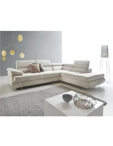 Canapea BUTON P, living, 275x225x71/85 cm, textil, KONDELA | MobilaOK