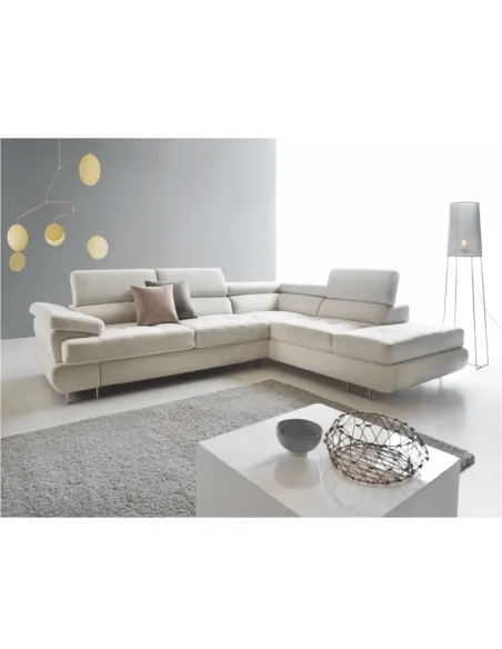 Canapea BUTON P, living, 275x225x71/85 cm, textil, KONDELA | MobilaOK