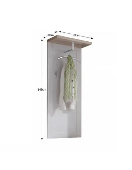 Cuier PROVENSAL pentru hol, 59x143x30 cm, PAL înfoliat | MobilaOK