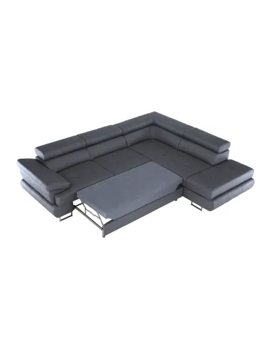 Canapea BUTON R, living, 275x225 cm, Țesătură Soro, picioare metalice | MobilaOK