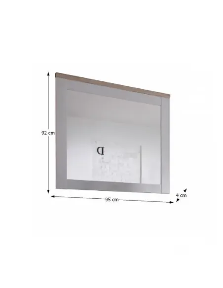 Oglindă PROVENSAL, hol, 95x92x4 cm, PAL înfoliat | MobilaOK