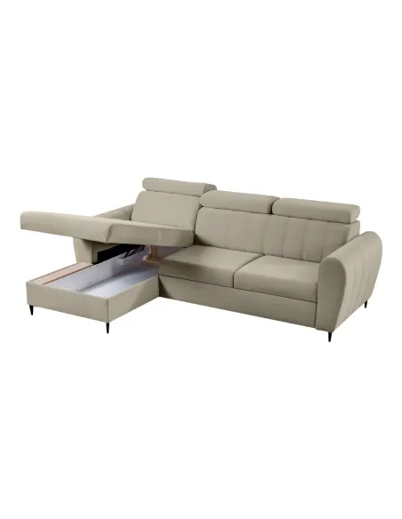Canapea extensibilă KORIO living 262x175x91/103 cm stofă Paros 02 bej | MobilaOK