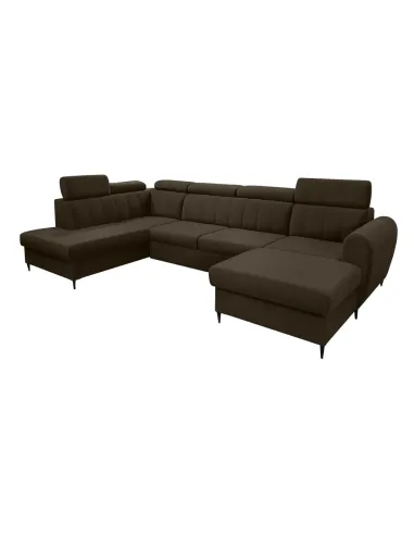 Canapea extensibilă KORIO U, living, 355x103x200 cm, stofa Paros 04 | MobilaOK