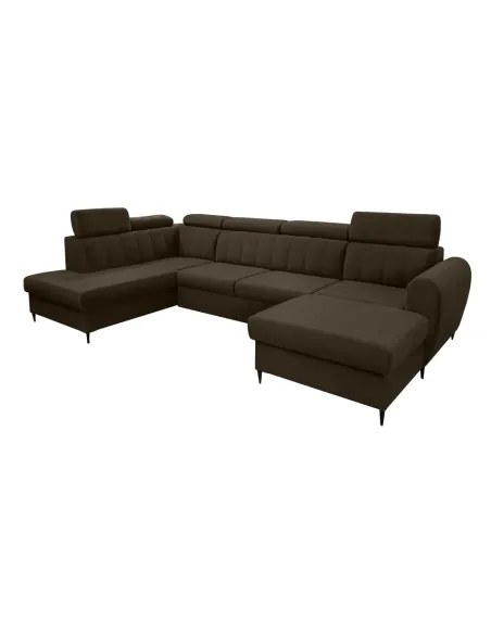 Canapea extensibilă KORIO U, living, 355x103x200 cm, stofa Paros 04 | MobilaOK
