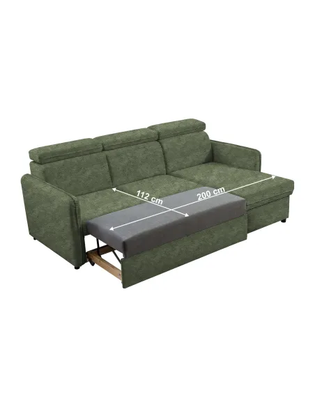 Canapea extensibilă ALECHANDRO B, living, 220x140x84/97 cm, stofă Enjoy 47 | MobilaOK