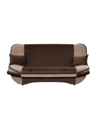 Canapea extensibilă, gri-maro Taupe/maro, GURU | MobilaOK