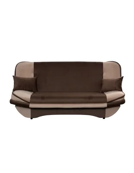 Canapea extensibilă, gri-maro Taupe/maro, GURU | MobilaOK
