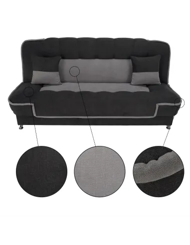 Canapea extensibilă PERSI, living, 195x88x95 cm, spumă poliuretanică și țesătură Soro | MobilaOK