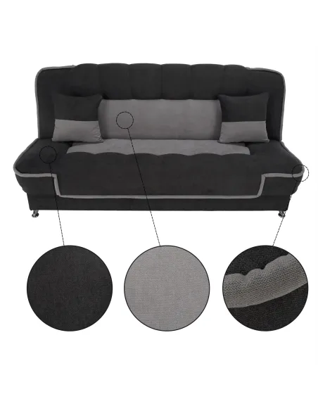 Canapea extensibilă PERSI, living, 195x88x95 cm, spumă poliuretanică și țesătură Soro | MobilaOK