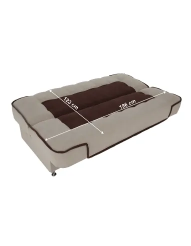 Canapea PERSI, living, 195x88x95 cm, tesatura Soro, picioare crom | MobilaOK