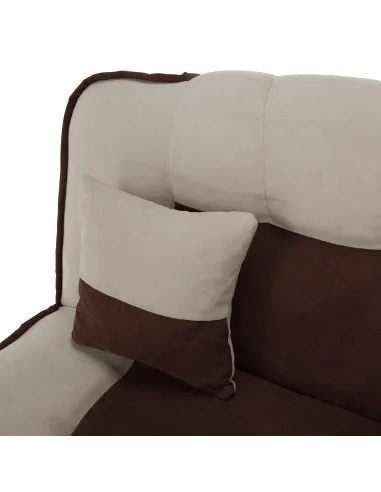 Canapea PERSI, living, 195x88x95 cm, tesatura Soro, picioare crom | MobilaOK