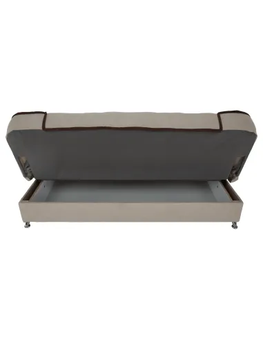 Canapea PERSI, living, 195x88x95 cm, tesatura Soro, picioare crom | MobilaOK