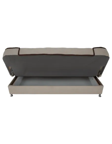 Canapea PERSI, living, 195x88x95 cm, tesatura Soro, picioare crom | MobilaOK
