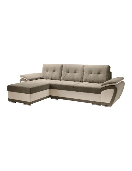 Canapea extensibilă ENIF ROH, living, 268x97x157 cm, piele ecologică | MobilaOK