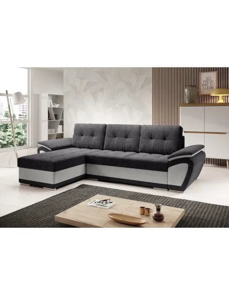 Canapea extensibilă ENIF ROH, living, 268x157x97 cm, stofa Orinoco, 3 perne | MobilaOK