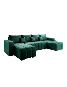 Canapea Extensibilă KONDELA, Living, 320x147x86 cm, Tapițerie Monolith 37 | MobilaOK