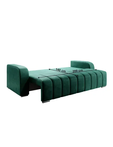 Canapea extensibilă KONDELA pentru living, 245x90x86 cm, material impermeabil | MobilaOK