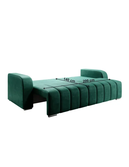 Canapea extensibilă KONDELA pentru living, 245x90x86 cm, material impermeabil | MobilaOK