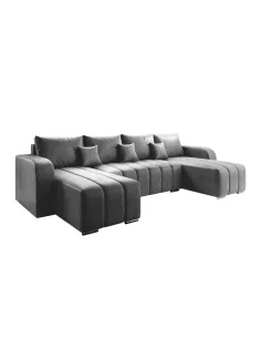 Canapea Extensibilă KONDELA, Living, 320x147x86 cm, Tapițerie Monolith 85 | MobilaOK