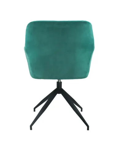Scaun pivotant VELEZA NEW, birou/sufragerie, 66x66x83 cm, catifea, picior metal | MobilaOK