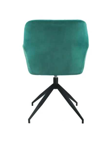 Scaun pivotant VELEZA NEW, birou/sufragerie, 66x66x83 cm, catifea, picior metal | MobilaOK