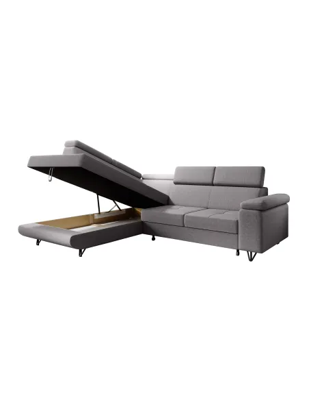 Canapea extensibilă JOGI ROH, living, 250x183x76/90 cm, spumă și stofă Soro | MobilaOK