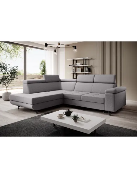 Canapea extensibilă JOGI ROH, living, 250x183x76/90 cm, spumă și stofă Soro | MobilaOK