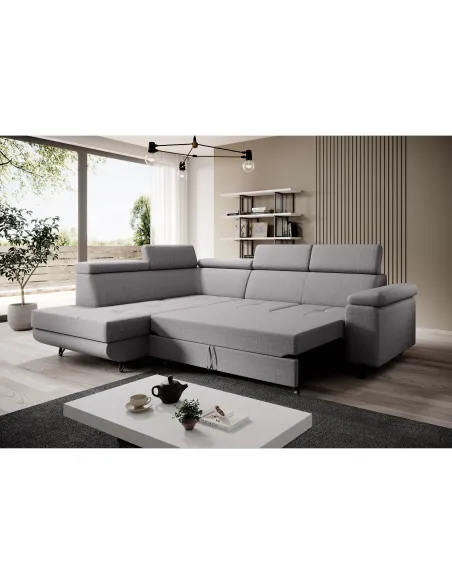 Canapea extensibilă JOGI ROH, living, 250x183x76/90 cm, spumă și stofă Soro | MobilaOK