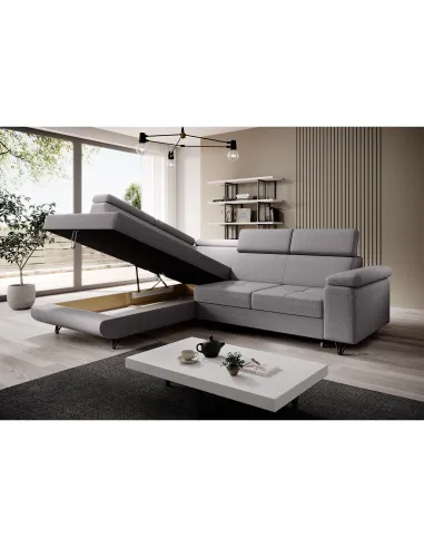 Canapea extensibilă JOGI ROH, living, 250x183x76/90 cm, spumă și stofă Soro | MobilaOK