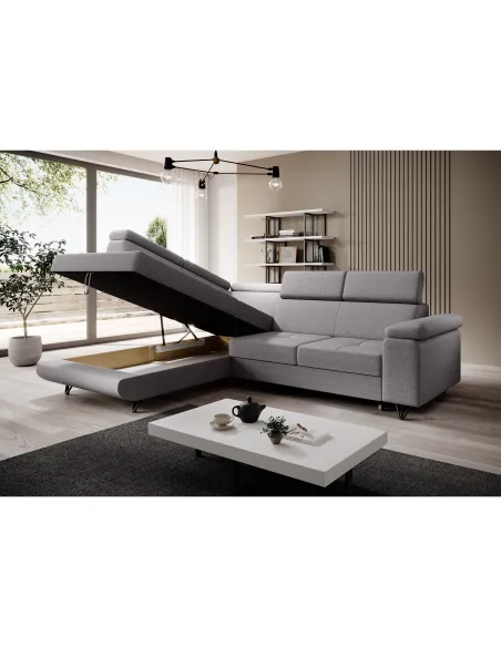 Canapea extensibilă JOGI ROH, living, 250x183x76/90 cm, spumă și stofă Soro | MobilaOK