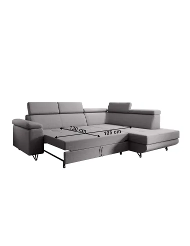 Canapea extensibilă JOGI ROH, living, 250x183x76/90 cm, stofă Soro | MobilaOK