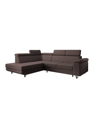 Canapea extensibilă JOGI ROH, living, 250x183 cm, stofa, maro stânga | MobilaOK