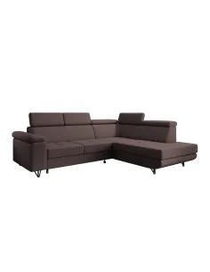 Canapea extensibilă JOGI ROH, living, 250x183x76/90 cm, stofă, picioare metalice | MobilaOK