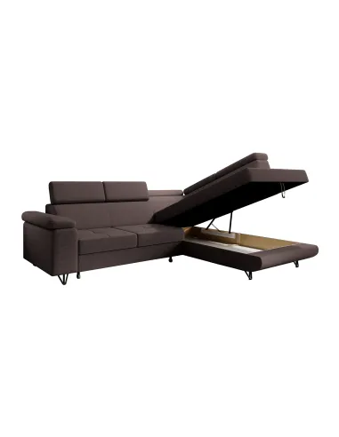 Canapea extensibilă JOGI ROH, living, 250x183x76/90 cm, stofă, picioare metalice | MobilaOK