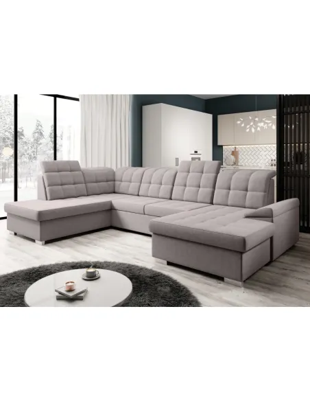Canapea extensibilă OREO U, living, 320x202/155x88/103 cm, Ţesătură Soro 23 | MobilaOK