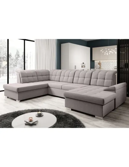 Canapea extensibilă OREO U, living, 320x202/155x88/103 cm, Ţesătură Soro 23 | MobilaOK
