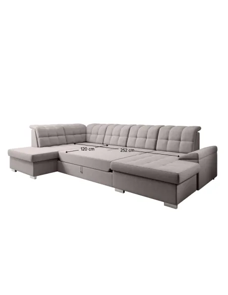 Canapea extensibilă OREO U, living, 320x202/155x88/103 cm, Ţesătură Soro 23 | MobilaOK