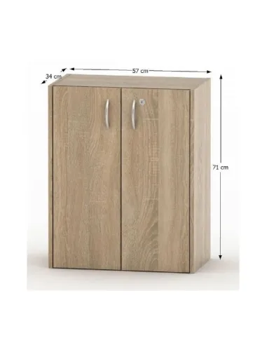 Dulăpior TEMPO ASISTENT NEW 011, dormitor/hol, 57x71x34 cm, PAL melaminat stejar sonoma | MobilaOK